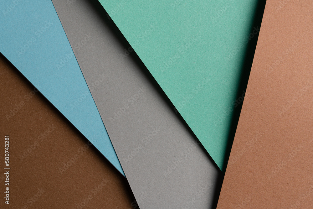 Arranged sheets of colorful carton Arranged sheets of colorful carton