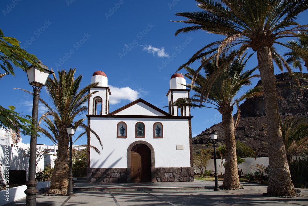 Church in Agaete, Gran Canary, Spain