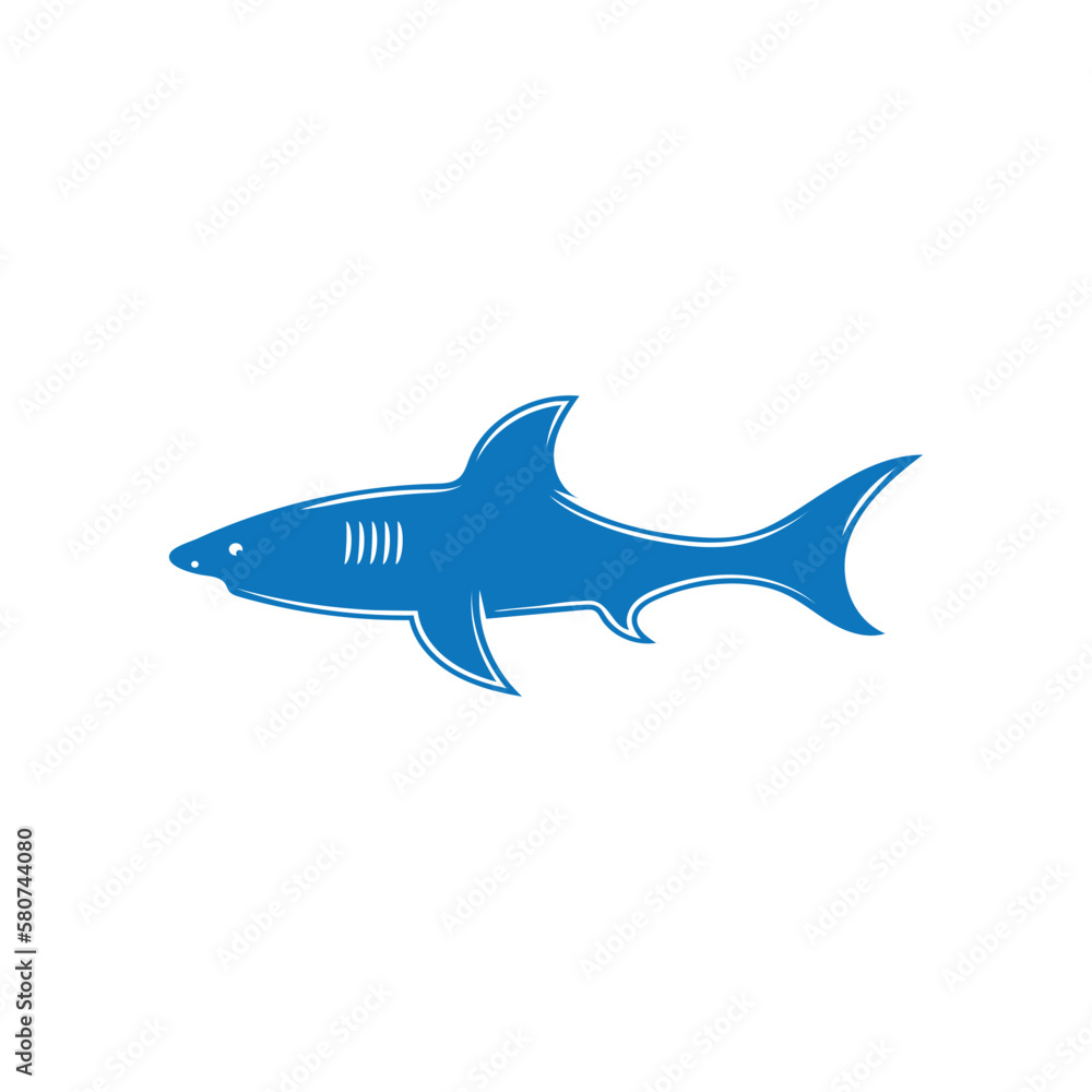 Fototapeta premium Shark illustration logo