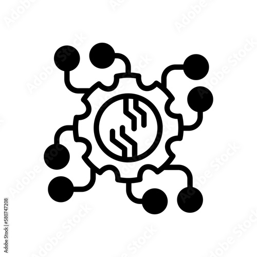 Automated System icon in vector. Logotype