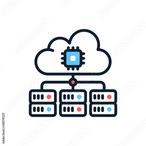 Big Data icon in vector. Logotype