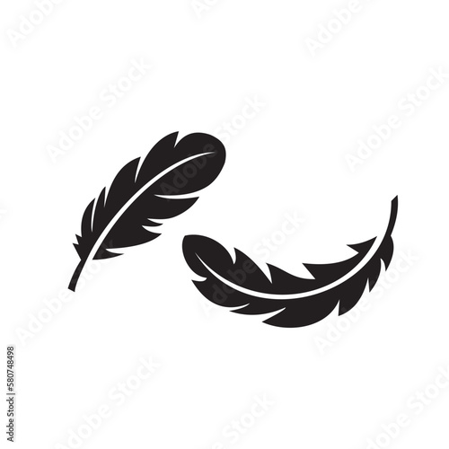 feather set icon symbol