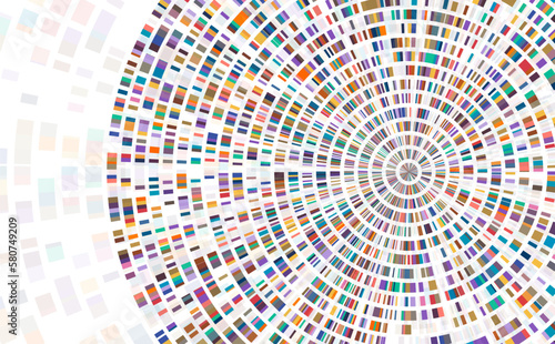 Dna test infographic. Genome sequence map.