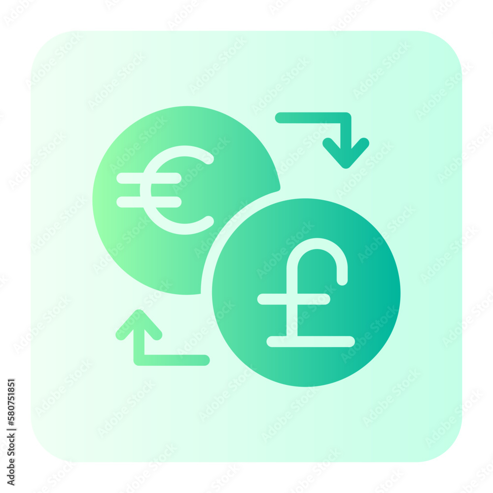 money exchange gradient icon money exchange gradient icon