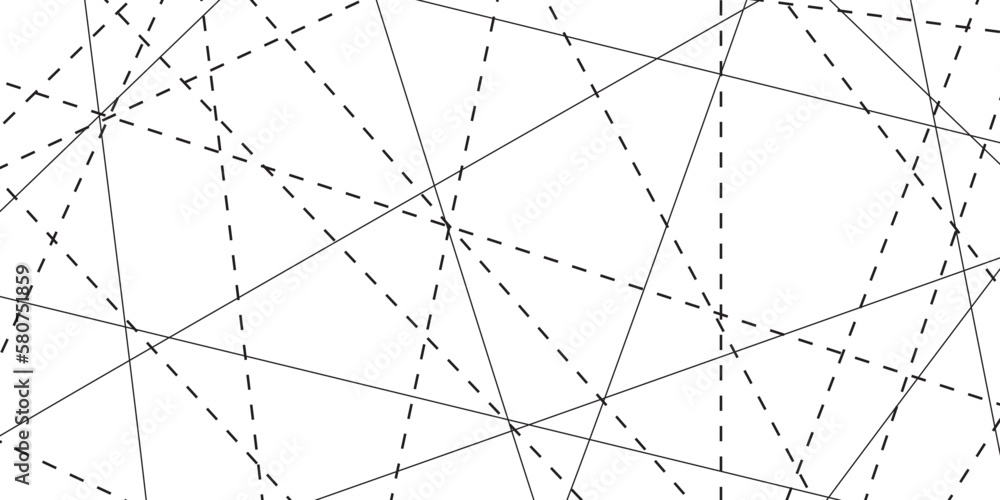 Obraz premium Black and white abstract random chaotic drops liens background. Geometric lines with banner design background.