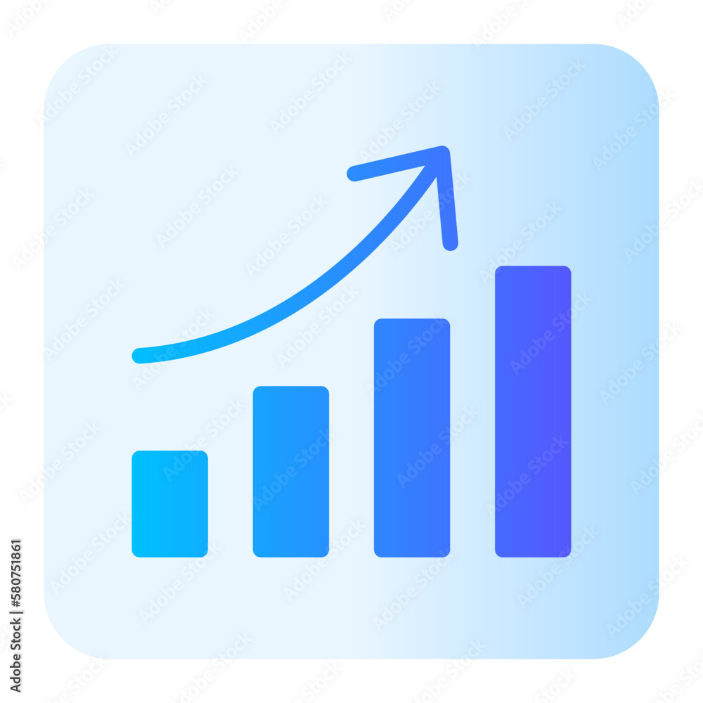 interest rate gradient icon interest rate gradient icon