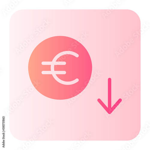 euro gradient icon