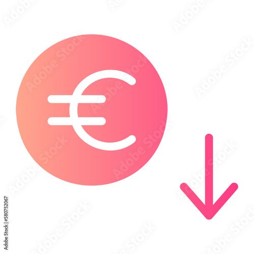 euro gradient icon