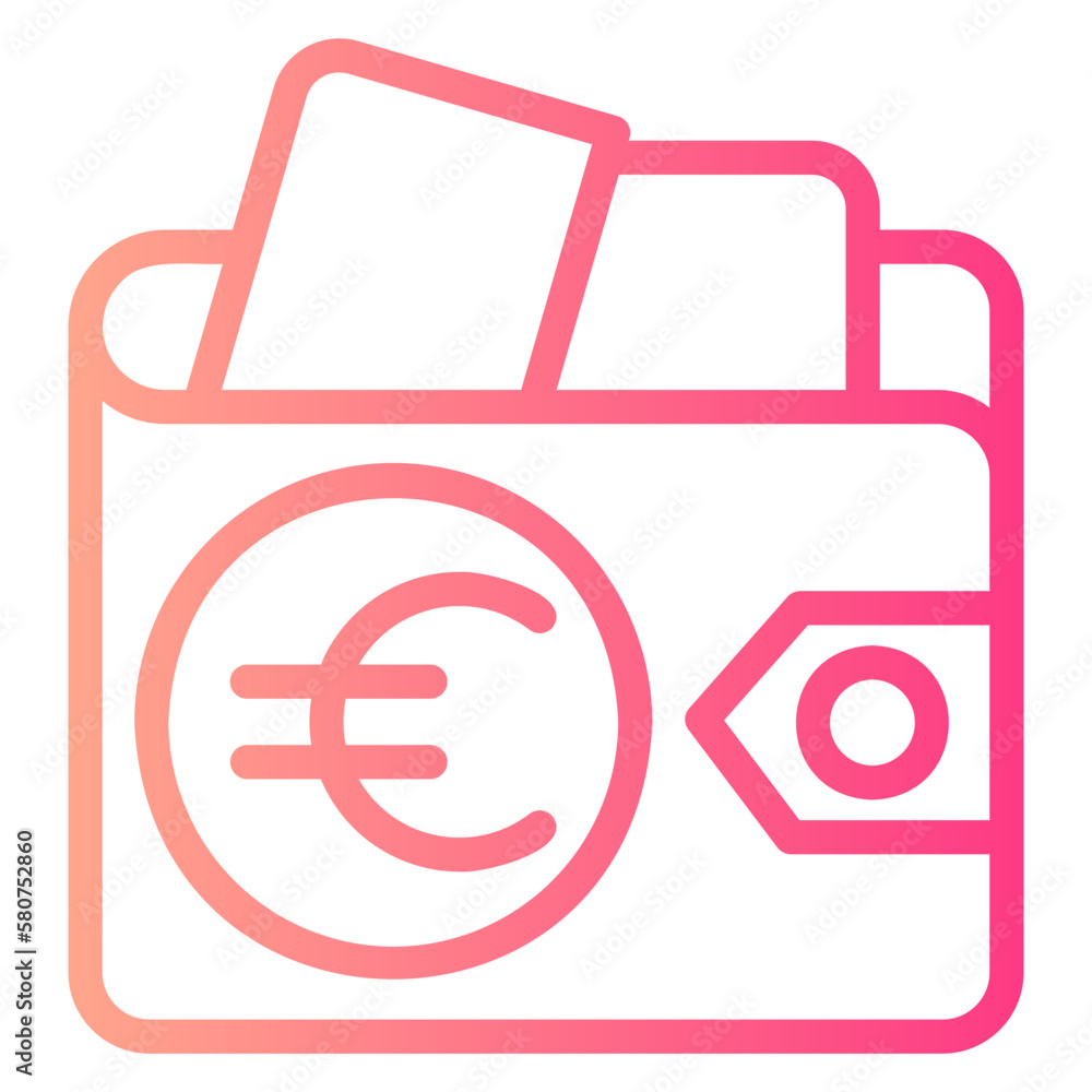 wallet gradient icon wallet gradient icon