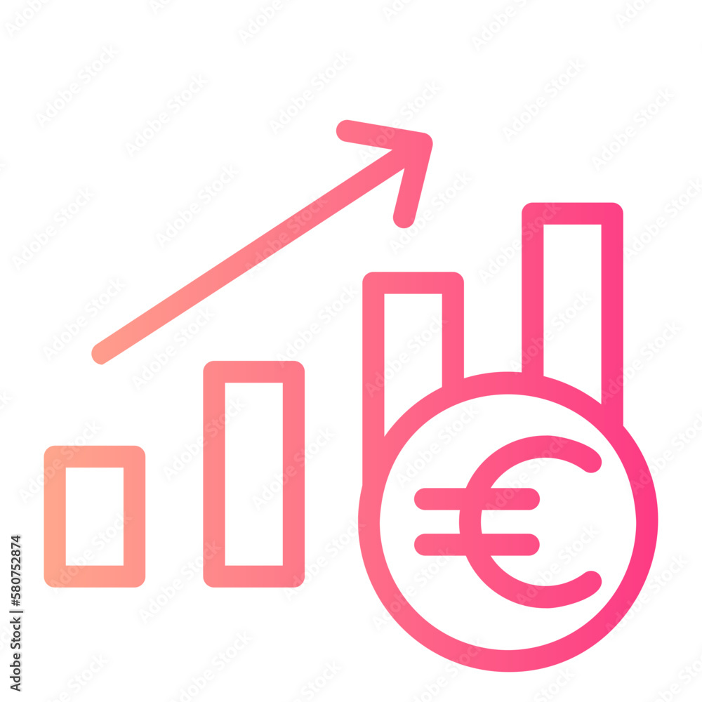 profit gradient icon profit gradient icon
