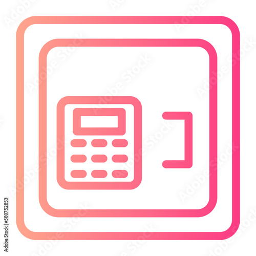 safe box gradient icon