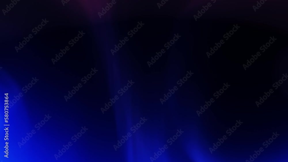 Dark backgroud, blue shades abstract object sliding in and out on surface Dark backgroud, blue shades abstract object sliding in and out on surface