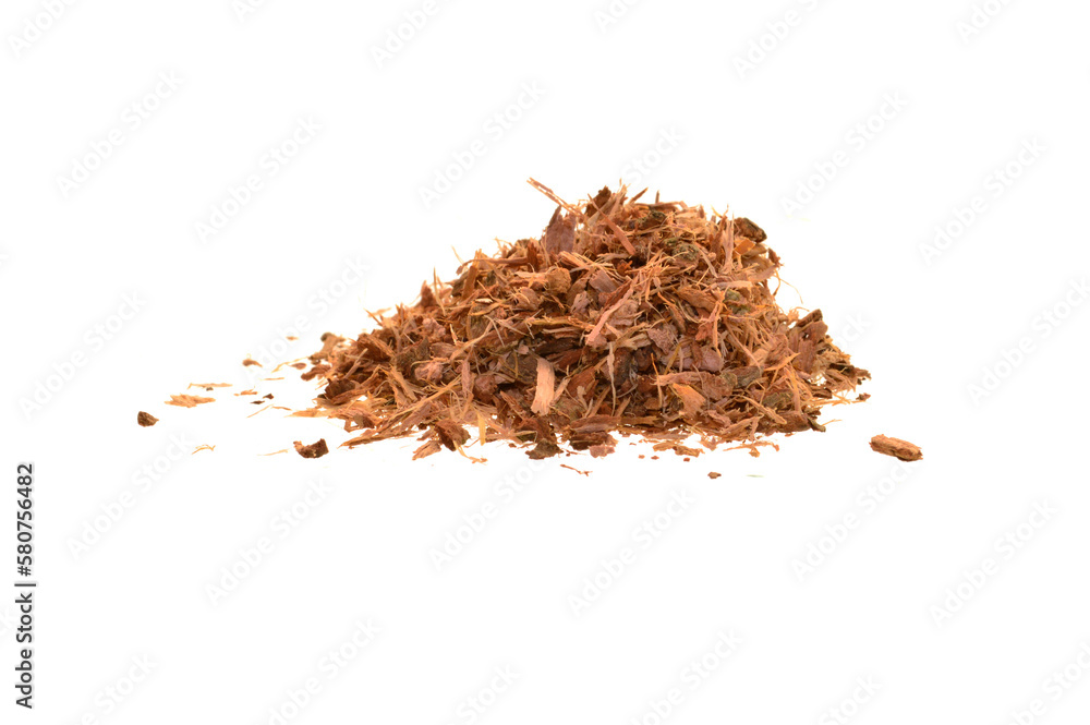 oak bark isolated on white background oak bark isolated on white background