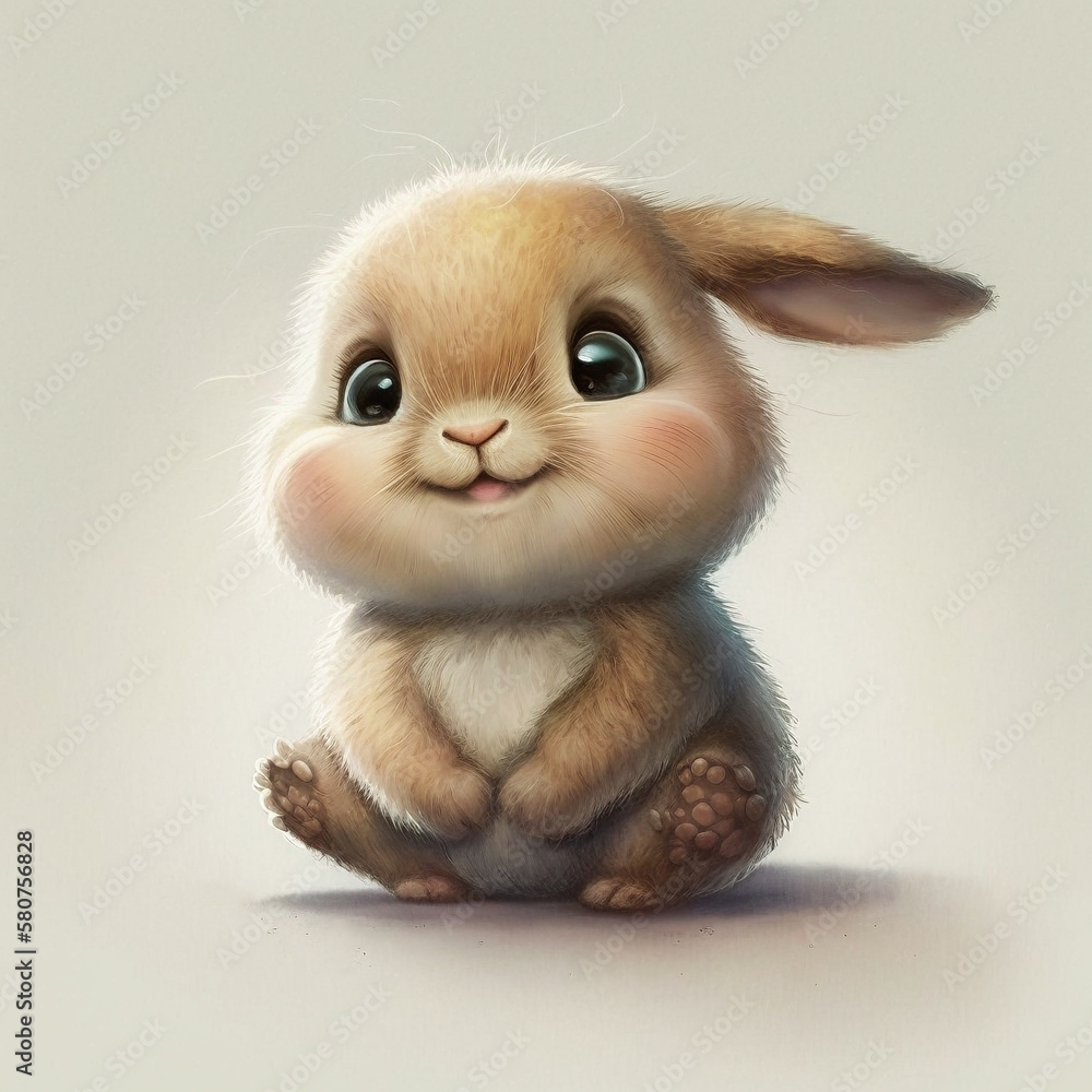 Funny little bunny, generative ai Funny little bunny, generative ai