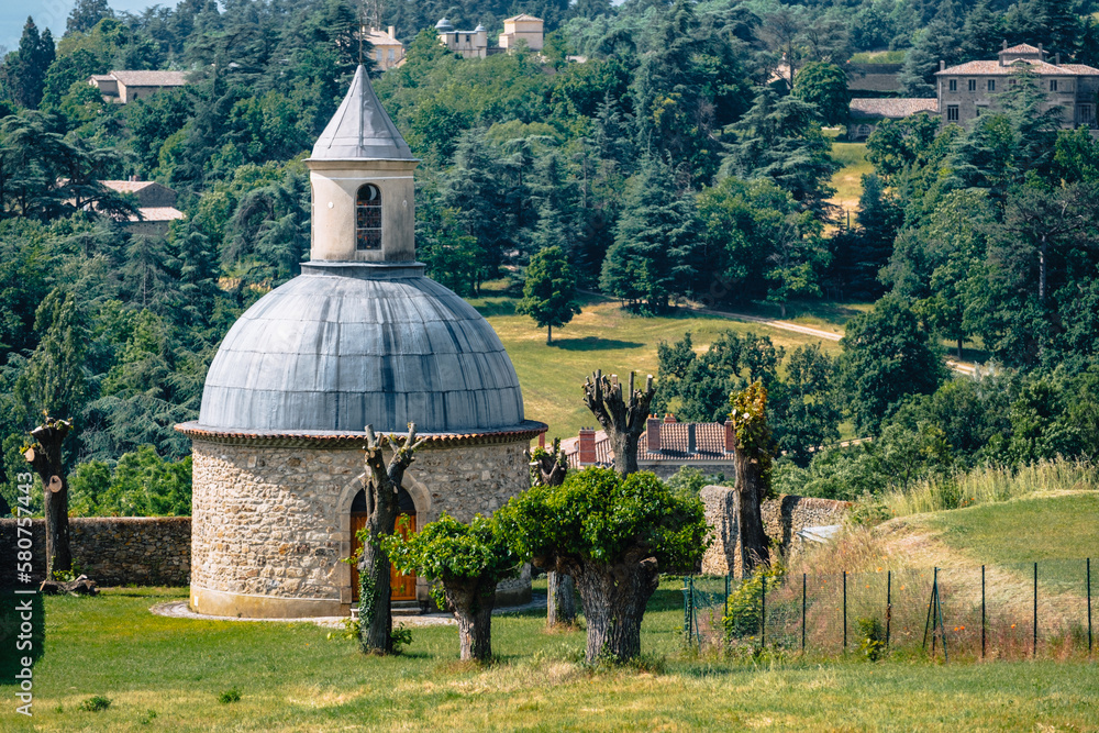 The round chapel of the old Ursulines convent in Boulieu Les Annonay, a village in the south of France (Ardeche) The round chapel of the old Ursulines convent in Boulieu Les Annonay, a village in the south of France (Ardeche)