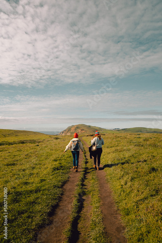 Friends Walking at Point Reyes
