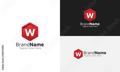 W Letter Logo Template