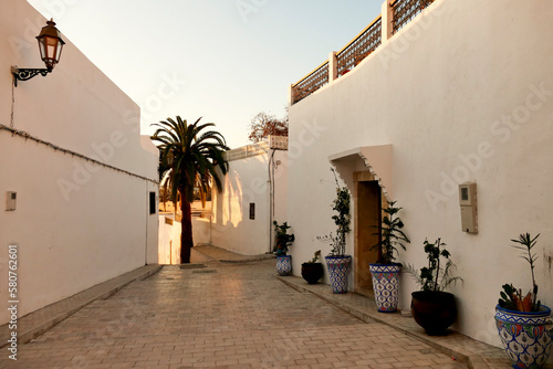 The Oudaya Kasbah is a haven of tranquility, with its flower-filled little streets, Andalusian garden, and Moorish café Fototapet