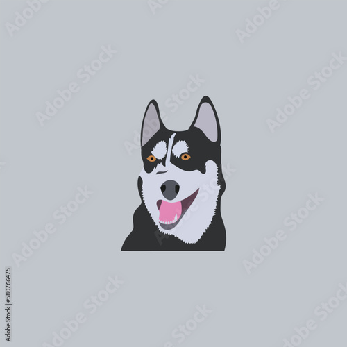 Are playful dogs-vector artwork