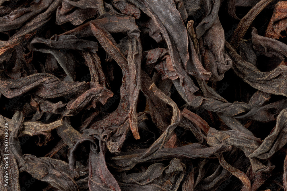Black tea close-up macro Black tea close-up macro