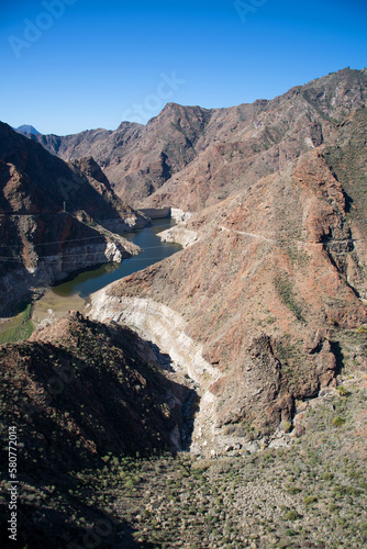 Dam- Presa Del Parralillo, Gran Canaria, Spain photo