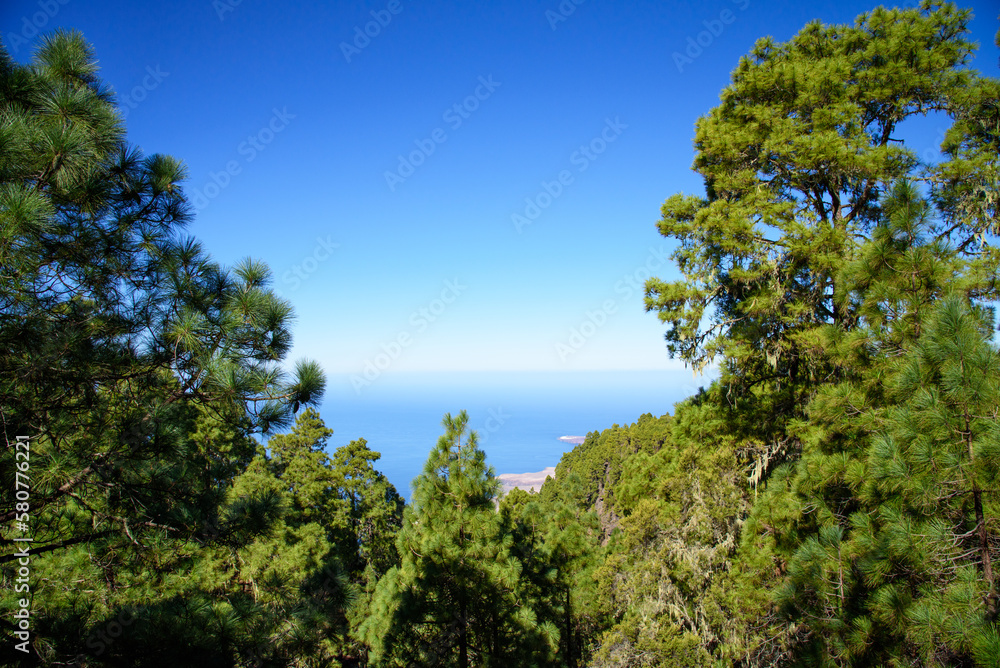 Scenic view from Tamadaba mountains, Gran Canary, Spain