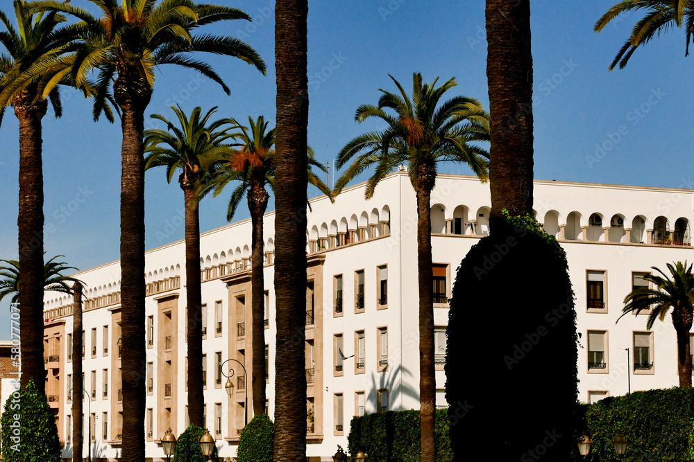 La nouvelle ville di Rabat, quartiere moderno con architetture coloniali