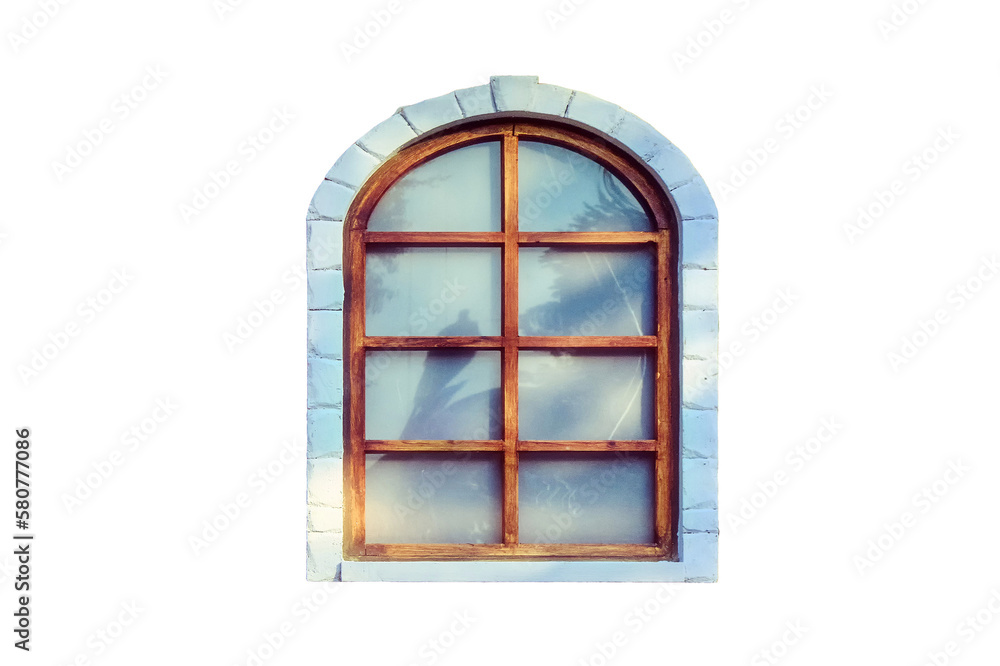 Old windows, isolated on a white background. Texture retro wooden windows Old windows, isolated on a white background. Texture retro wooden windows