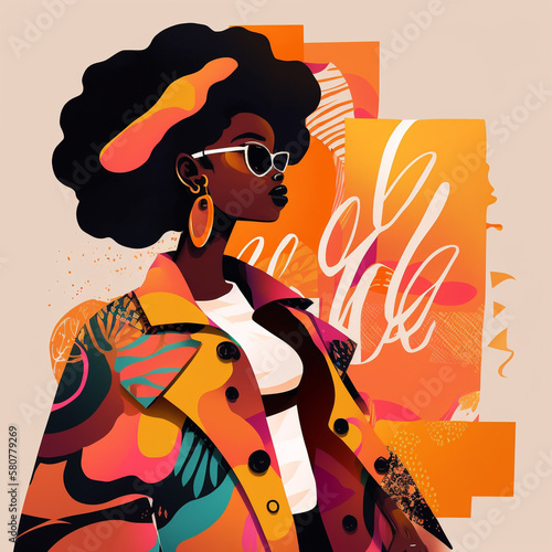 African american woman in b...
