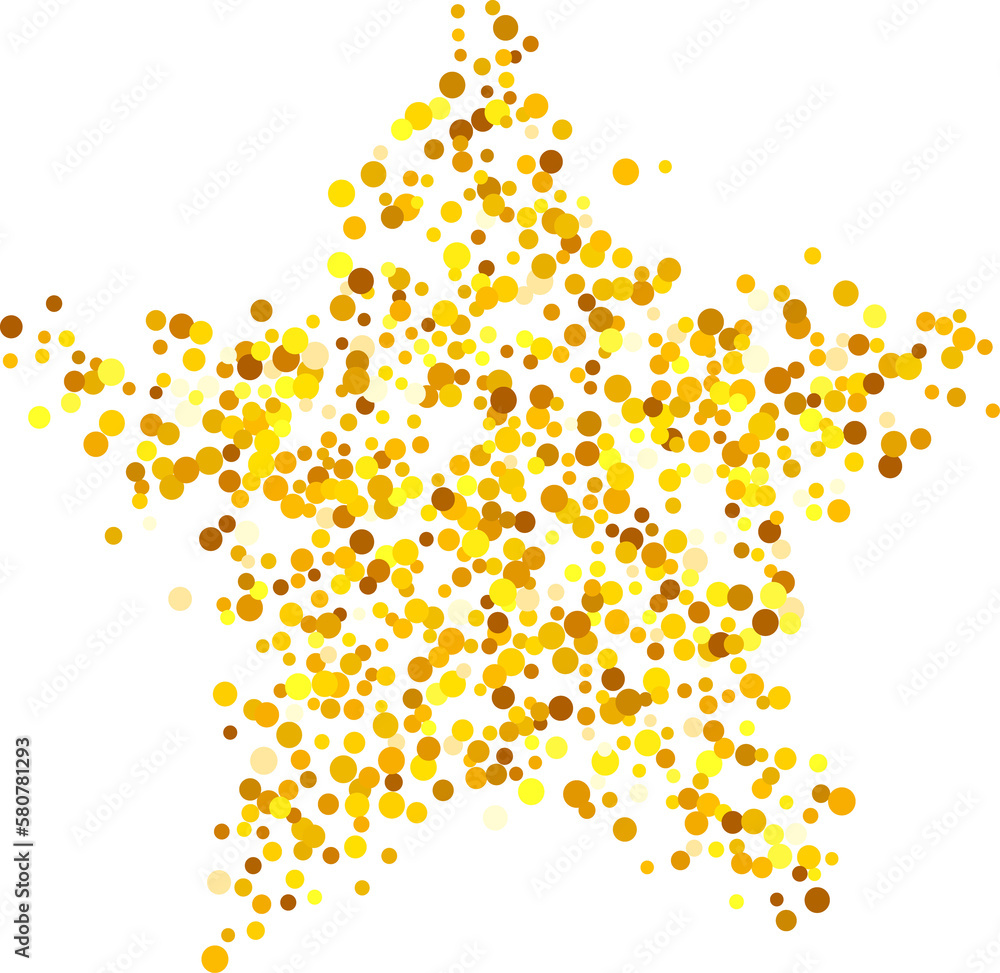 Gold dust glitter star shiny shape. Luxury illustration Gold dust glitter star shiny shape. Luxury illustration