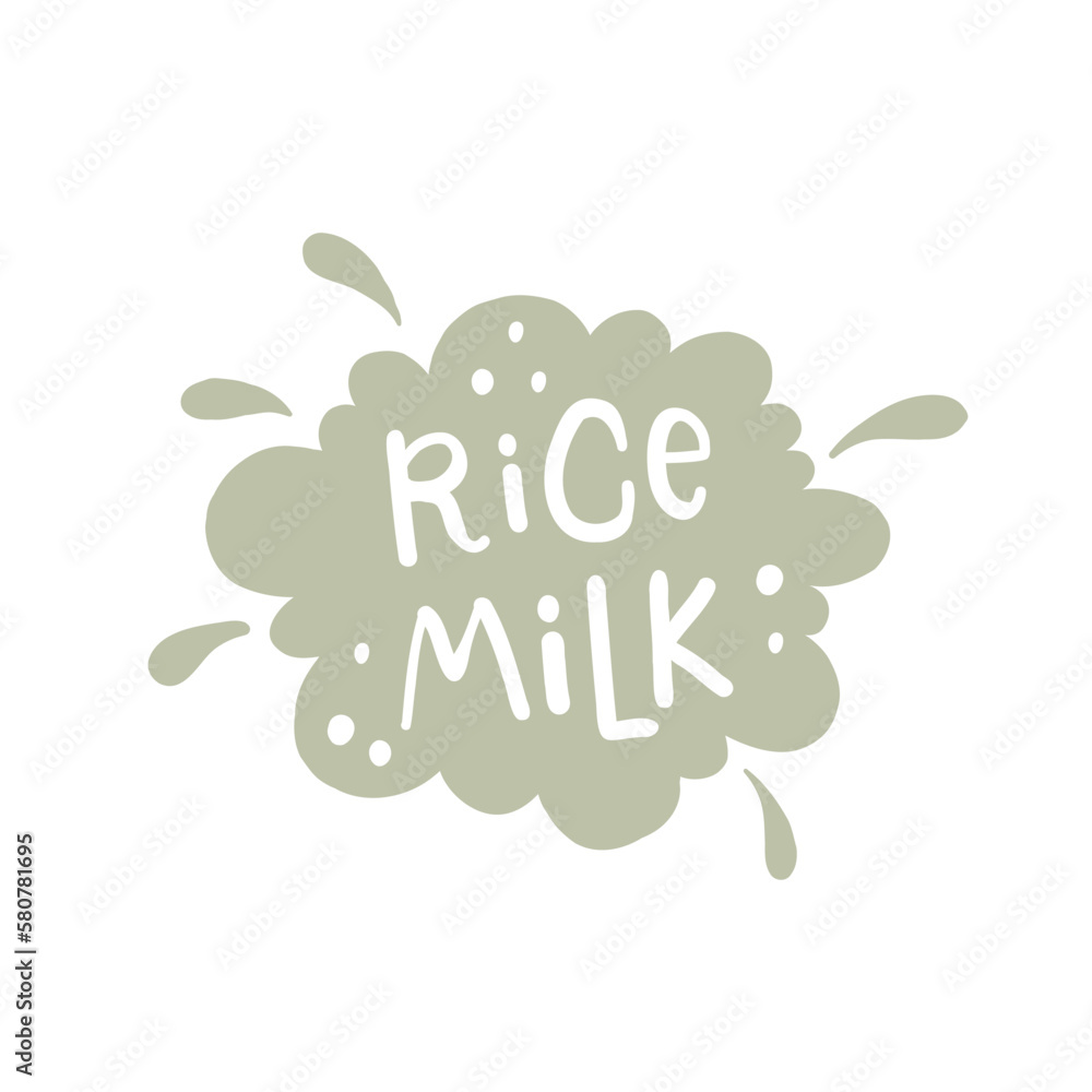Rice milk. Milk for vegetarians. Lactose-free milk. Alternative to ...