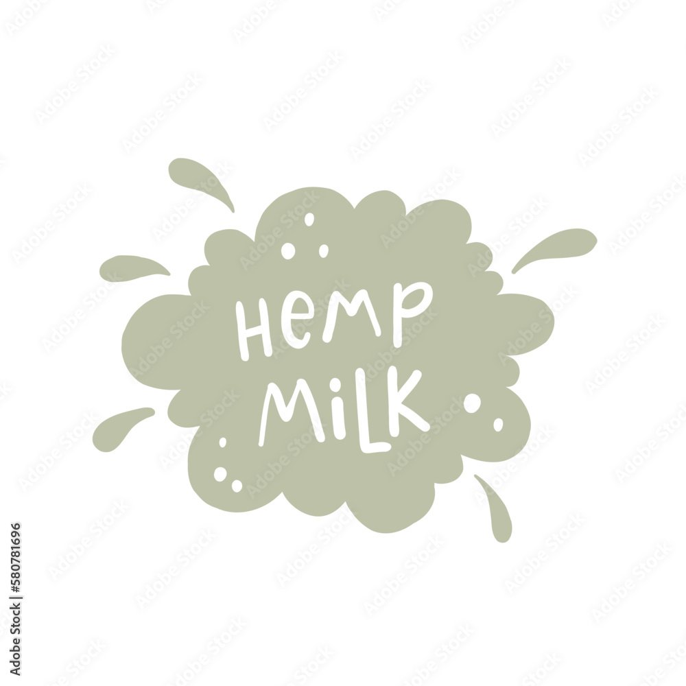 Hemp milk. Milk for vegetarians. Lactosefree milk. Alternative to