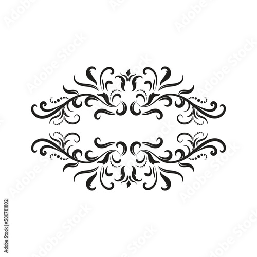 ornaments design, scroll elements, decorative vector frames and borders