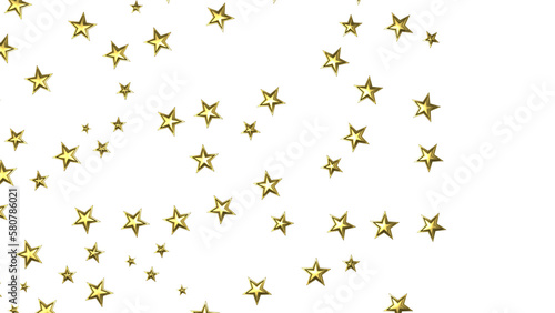 XMAS Stars - A gray whirlwind of golden snowflakes and stars. New