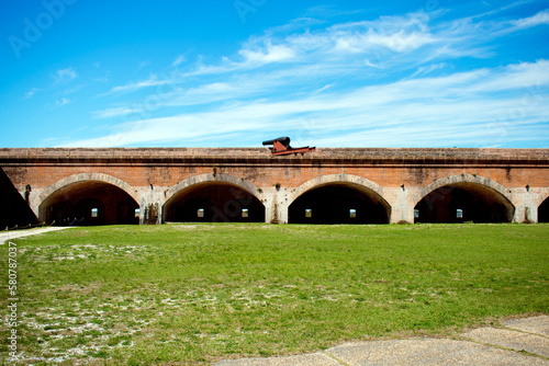 Vászonkép Casemates and archways of Fort Pickens