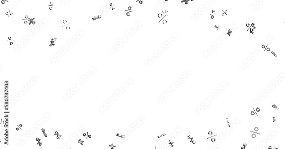 Sales icons floating in the air 3D rendering Sales icons floating in the air 3D rendering