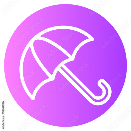 umbrella gradient icon