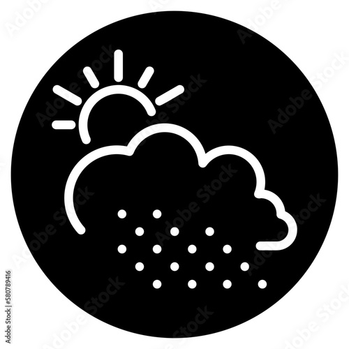 rainy day glyph icon