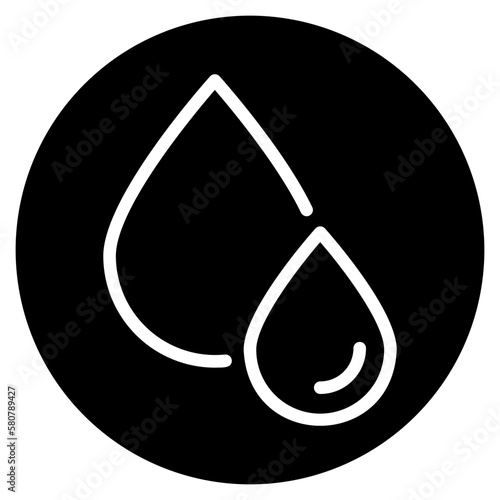 raindrop glyph icon