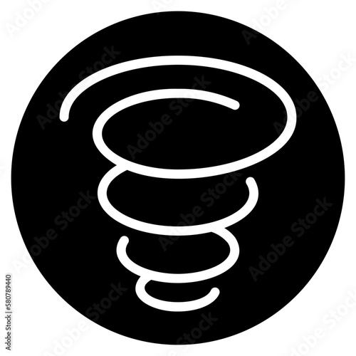 tornado glyph icon