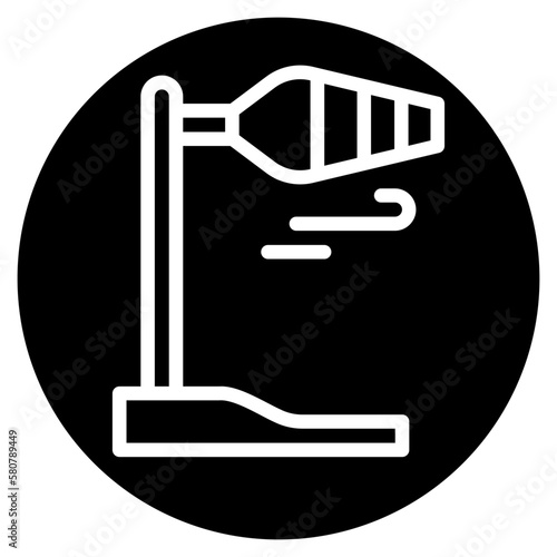 windsock glyph icon
