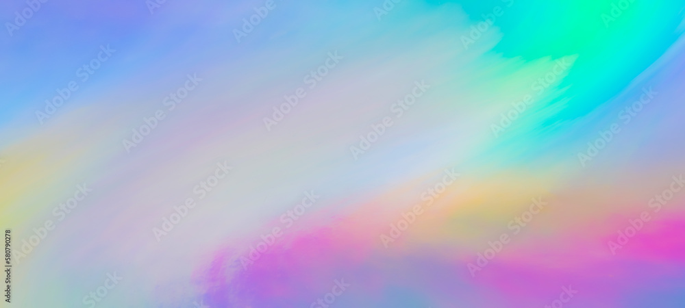 Holographic rainbow foil iridescent texture abstract hologram panoramic background