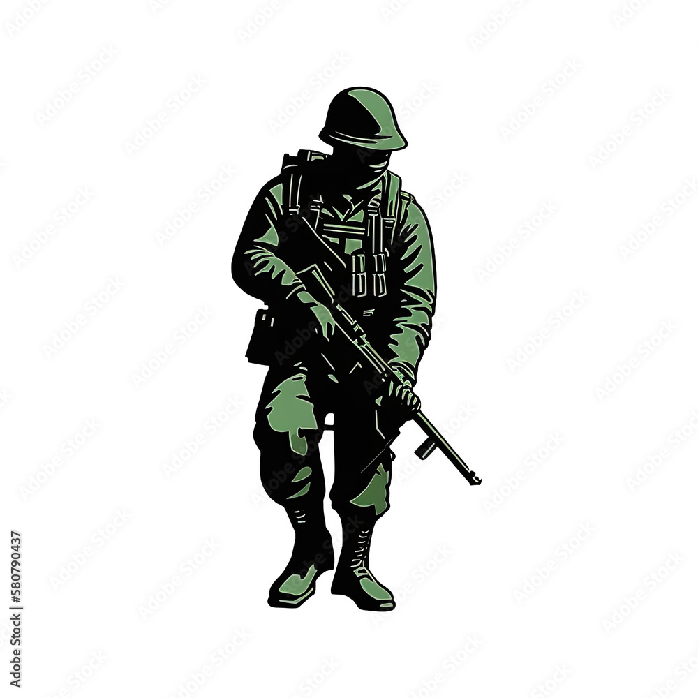 Soldier with rifle Soldier with rifle