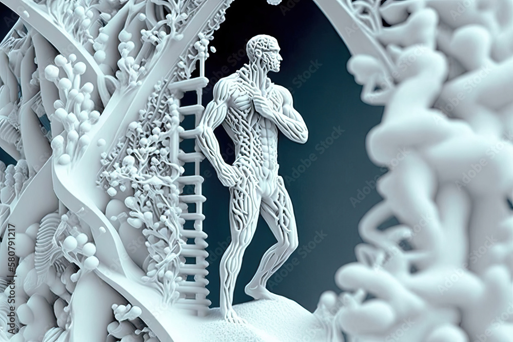 AI Human Body Anatomy Stock Illustration | Adobe Stock