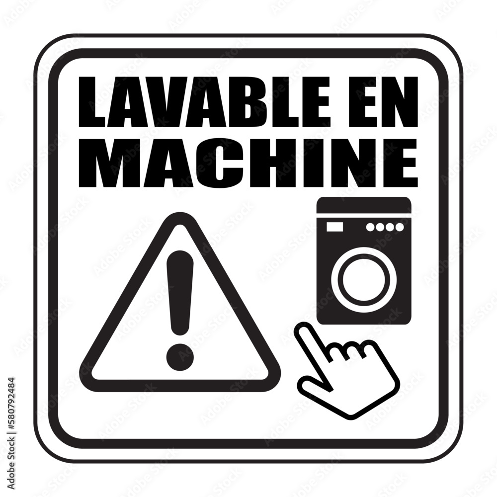 Logo lavable en machine. Logo lavable en machine.