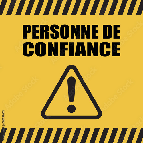 Logo personne de confiance.