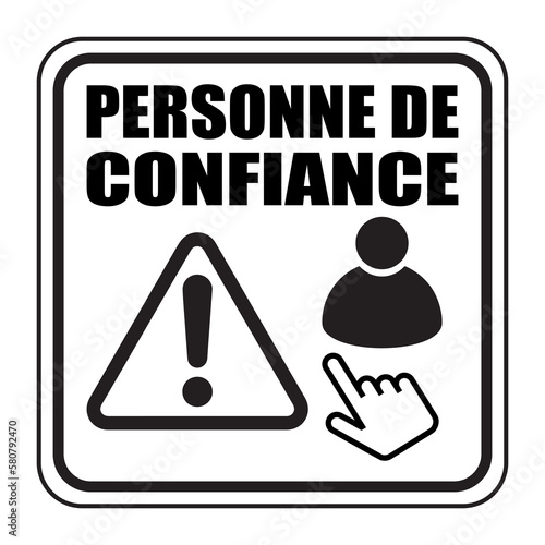 Logo personne de confiance.