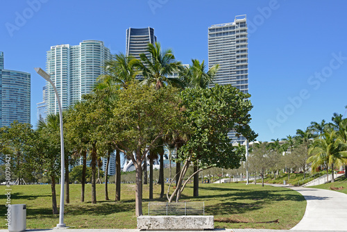 Maurice A. Ferre Park, 30-acre public, urban park in downtown Miami, Florida © valeriyap