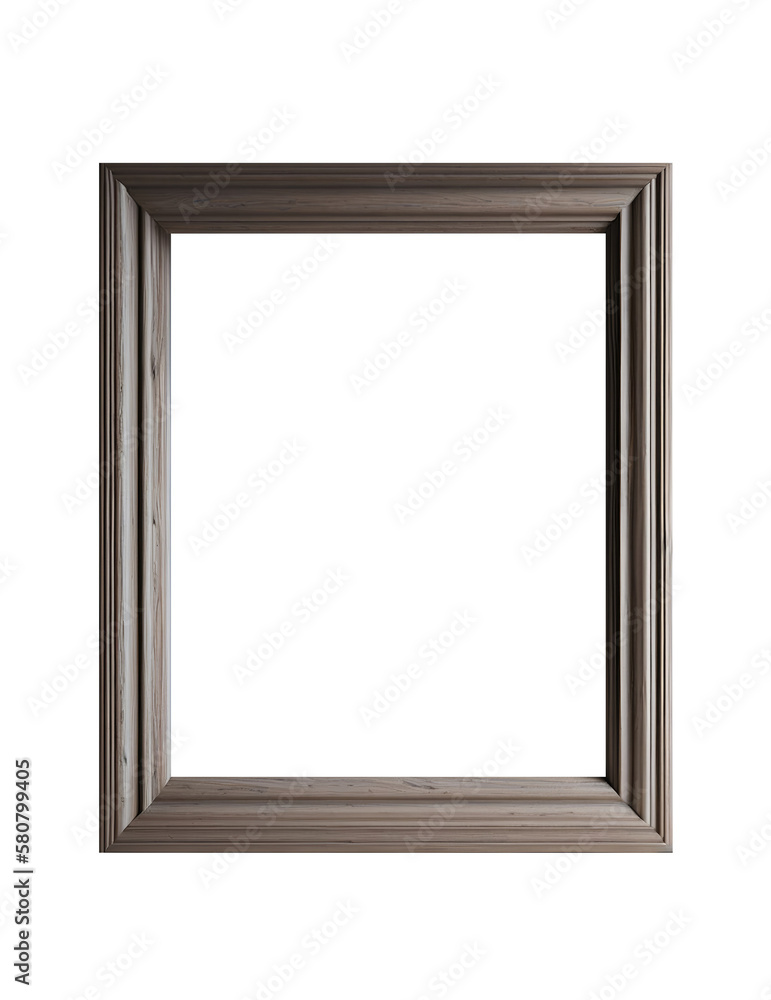 Wooden frame, isolate Wooden frame, isolate