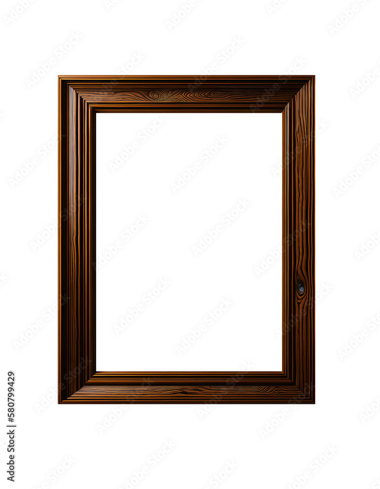 Wooden frame, isolate Wooden frame, isolate